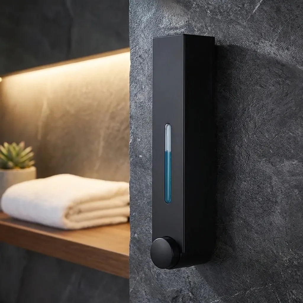 Wall Mounted Manual Push-Button Liquid Soap Dispenser